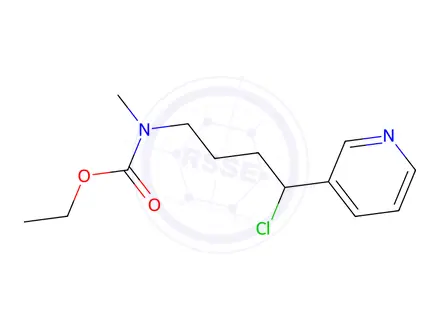 Chemical structure of [4-Chloro-4-(3-pyridinyl)butyl]methylcarbamic Acid Ethyl Ester