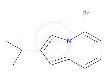 Chemical structure of 5-Bromo-2-tert-butylindolizine
