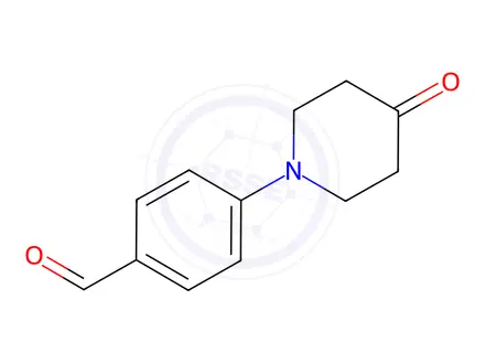 Chemical structure of 4-(4-oxopiperidin-1-yl)benzaldehyde
