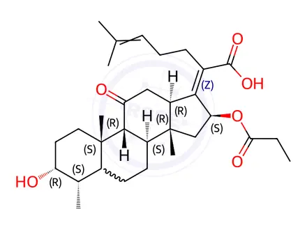 Chemical structure of Fusidic acid EP Impurity H