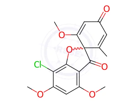 Chemical structure of rac-Griseofulvin EP Impurity C (Dehydro rac-Griseofulvin)