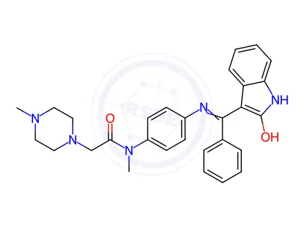 Chemical structure of Nintedanib Impurity B