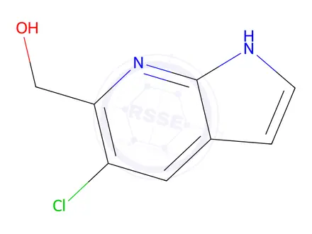 Chemical structure of (5-Chloro-1H-pyrrolo[2,3-b]pyridin-6-yl)methanol