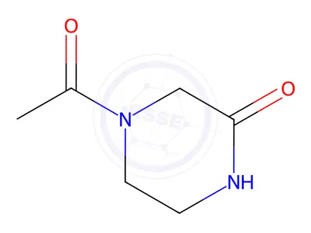Chemical structure of 4-Acetylpiperazin-2-one