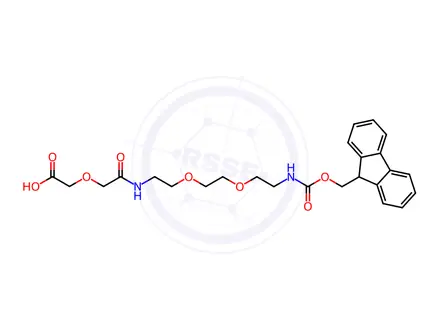 Chemical structure of Fmoc-DOOA-DIG-OH