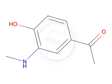 Chemical structure of Ethanone, 1-[4-hydroxy-3-(methylamino)phenyl]-(9CI)
