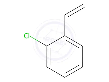 Chemical structure of 2-Chlorostyrene (stabilized with TBC)