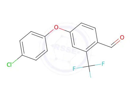 Chemical structure of 4-(4-Chlorophenoxy)-2-(trifluoromethyl)benzaldehyde