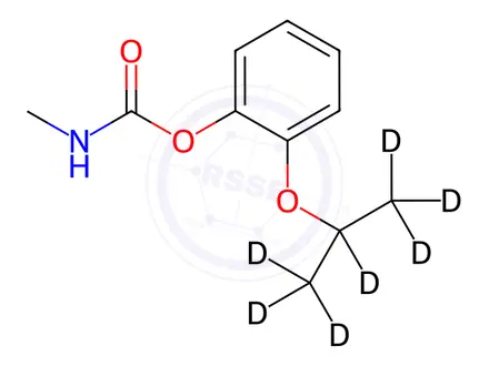 Chemical structure of Propoxur-d7