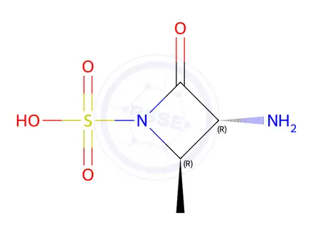 Chemical structure of rel-(2R,3R)-3-Amino-2-methyl-4-oxoazetidine-1-sulfonic Acid