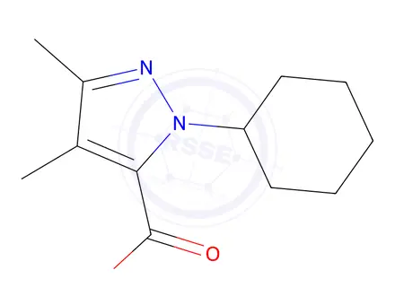 Chemical structure of 1-cyclohexyl-3,4-diMethyl-1H-pyrazol-5-carboxylic acid