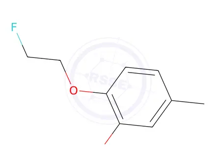 Chemical structure of 1,2-BIS(2-FLUOROETHOXY)-4-METHYL-BENZENE