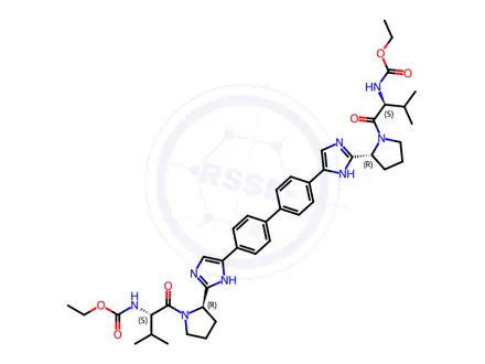 Chemical structure of Daclatasvir Diethyl Ester