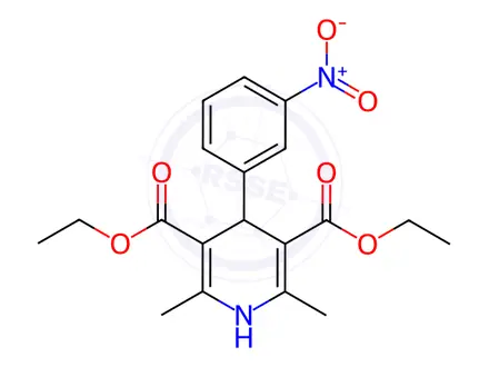 Chemical structure of Nitrendipine Impurity C