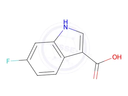 Chemical structure of 6-Fluoro-1H-indole-3-carboxylic acid