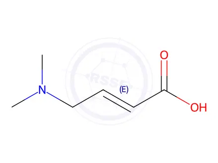 Chemical structure of 4-​(Dimethylamino)​-​2-butenoic Acid Hydrochloride