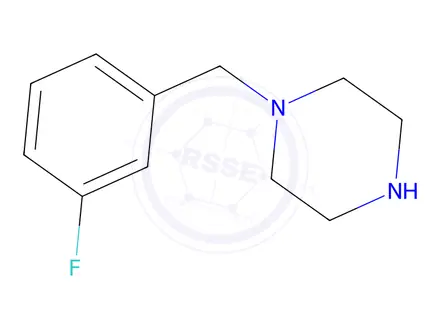 Chemical structure of 1-(3-Fluorobenzyl)piperazine