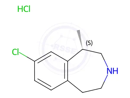 Chemical structure of (S)-8-Chloro-1-methyl-2,3,4,5-tetrahydro-1H-benzo[d]azepine Hydrochloride