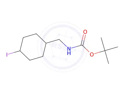 Chemical structure of Tert-butyl ((4-iodocyclohexyl)methyl)carbamate