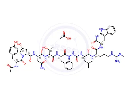 Chemical structure of TAK-448 acetate