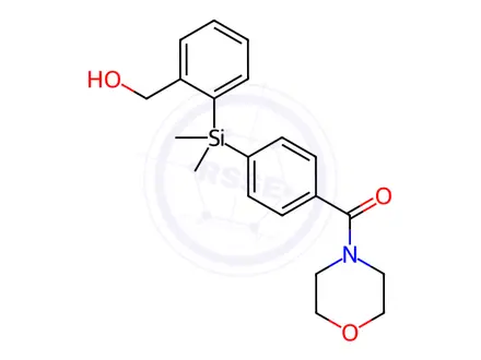 Chemical structure of (2-{dimethyl[4-(morpholine-4-carbonyl)phenyl]silyl}phenyl)methanol