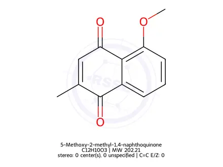 Chemical structure of 5-Methoxy-2-methyl-1,4-naphthoquinone