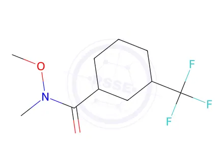 Chemical structure of N-Methoxy-N-methyl-3-(trifluoromethyl)cyclohexanecarboxamide