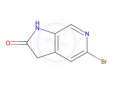 Chemical structure of 5-Bromo-1,3-dihydro-2H-pyrrolo[2,3-c]pyridin-2-one