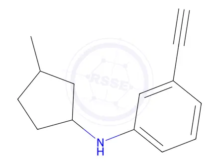 Chemical structure of 3-Ethynyl-N-(3-methylcyclopentyl)aniline