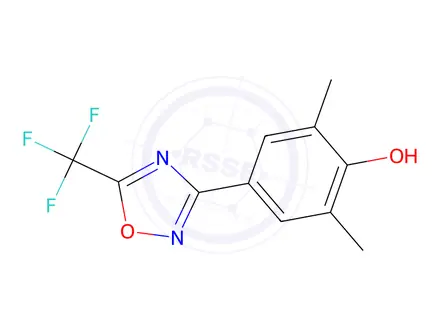 Chemical structure of 2,6-Dimethyl-4-[5-(trifluoromethyl)-1,2,4-oxadiazol-3-yl]phenol