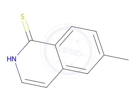 Chemical structure of 1(2H)-Isoquinolinethione, 6-methyl-1334633-00-9