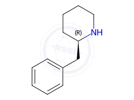 Chemical structure of (R)-2-Benzylpiperidine