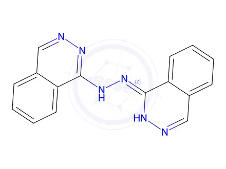 Chemical structure of (Z)-1-(2-(phthalazin-1(2H)-ylidene)hydrazinyl)phthalazine