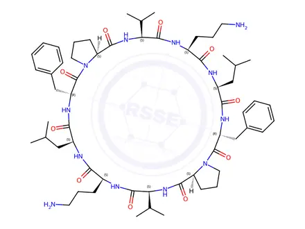 Chemical structure of Gramicidin C