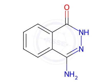 Chemical structure of 4-Aminophthalazin-1(2H)-one