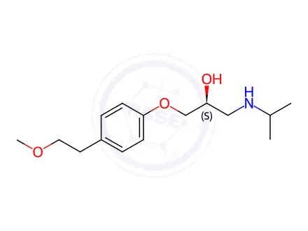 Chemical structure of (S)-Metoprolol