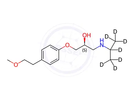 Chemical structure of (S)-Metoprolol-d7