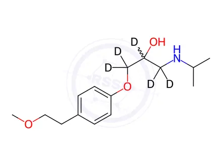 Chemical structure of Metoprolol D5