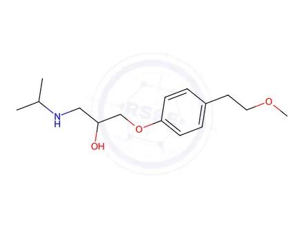 Chemical structure of Metoprolol Reference Standard