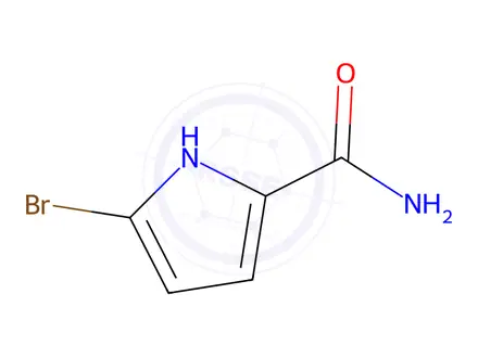 Chemical structure of 5-Bromo-1H-pyrrole-2-carboxamide
