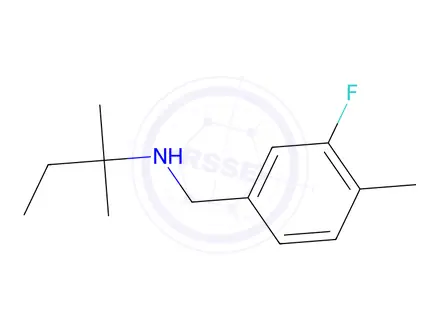 Chemical structure of n-(3-Fluoro-4-methylbenzyl)-2-methylbutan-2-amine