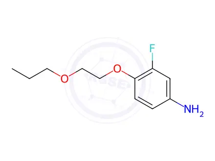 Chemical structure of 3-Fluoro-4-(2-propoxyethoxy)aniline