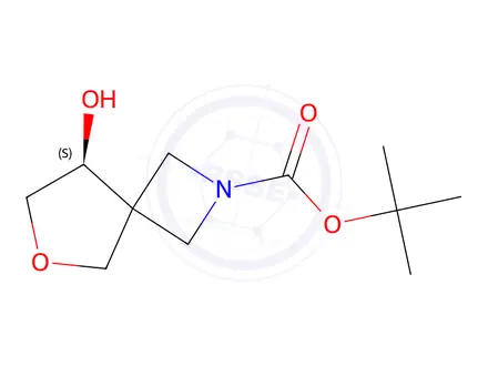 Chemical structure of Tert-butyl (S)-8-hydroxy-6-oxa-2-azaspiro[3.4]Octane-2-carboxylate