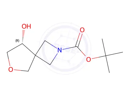 Chemical structure of Tert-butyl (R)-8-hydroxy-6-oxa-2-azaspiro[3.4]Octane-2-carboxylate
