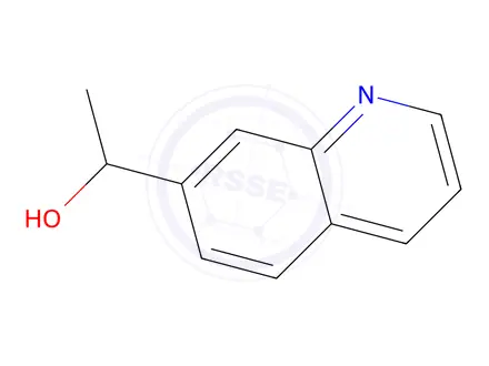 Chemical structure of 1-(Quinolin-7-yl)ethan-1-ol