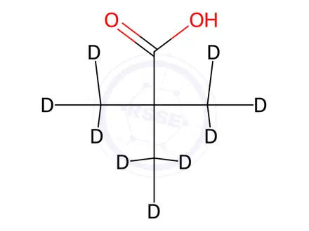 Chemical structure of Trimethyl-d9-acetic acid