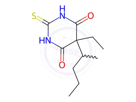 Chemical structure of Barbital Impurity 4 (Thiopental)