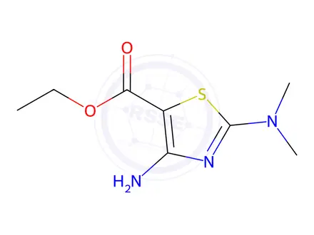Chemical structure of Ethyl 4-amino-2-(dimethylamino)thiazole-5-carboxylate