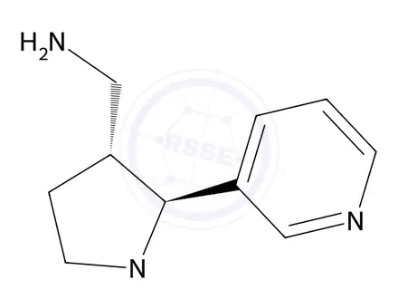 Chemical structure of rac-trans 3-Aminomethyl Nicotine