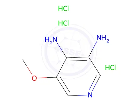 Chemical structure of 5-Methoxy-pyridine-3,4-diamine trihydrochloride
